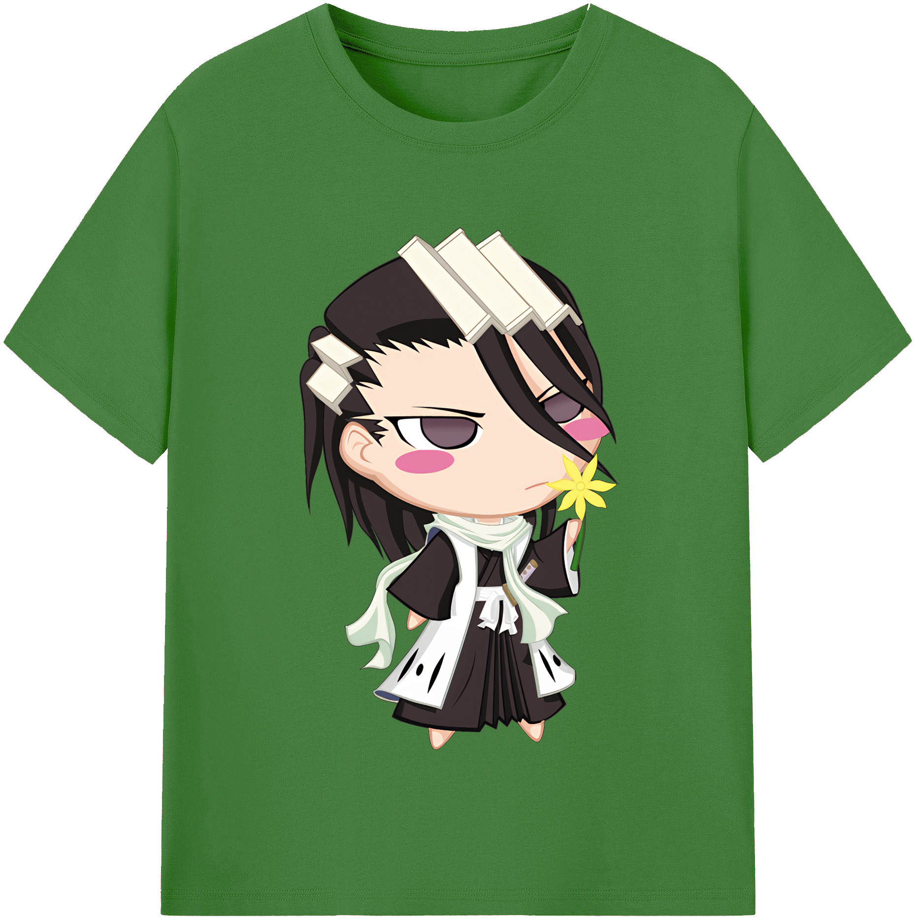 （画像用） ブリーチ くちき びゃくや BLEACH Kuchiki Byakuya レディースカジュアルプリントTシャツ（綿100％）